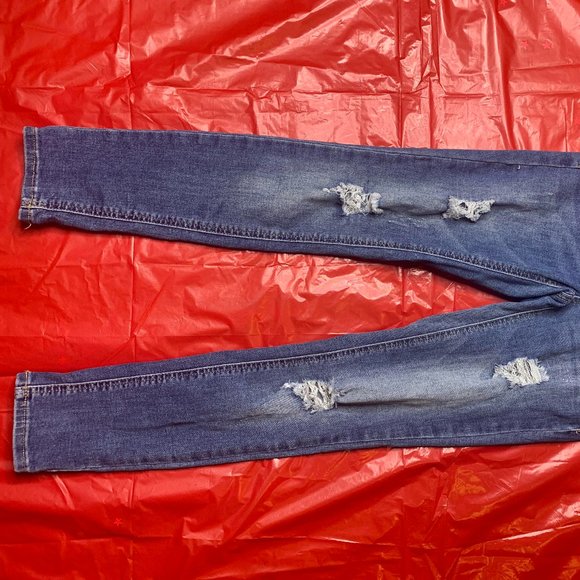 Girls Distressed Denim Jeans - Picture 2 of 5